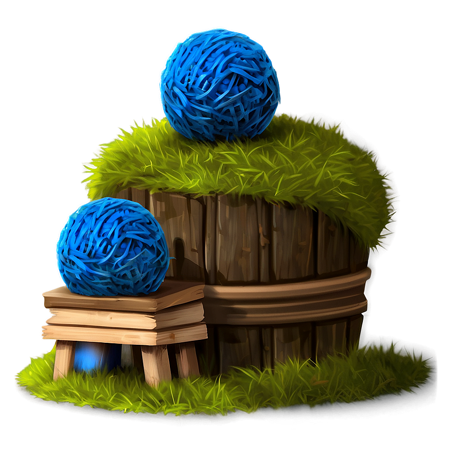 Blue Wool Ball Png Yaa5