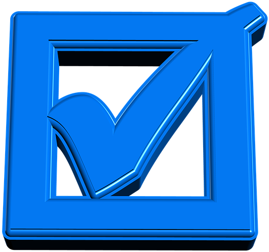 Blue3 D Checkmark Icon