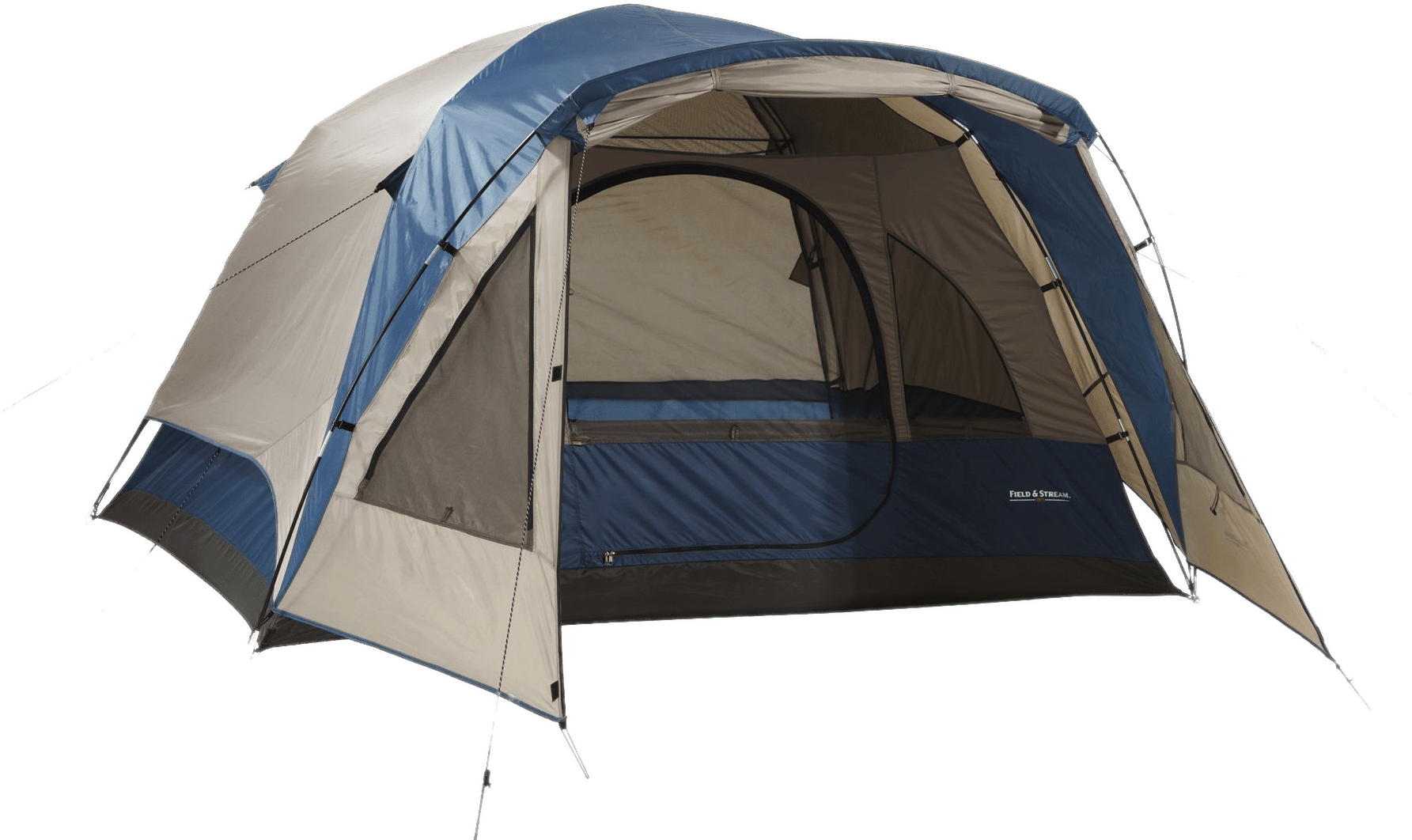 Blueand Beige Camping Tent