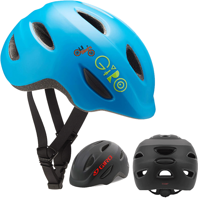 Blueand Black Bicycle Helmets