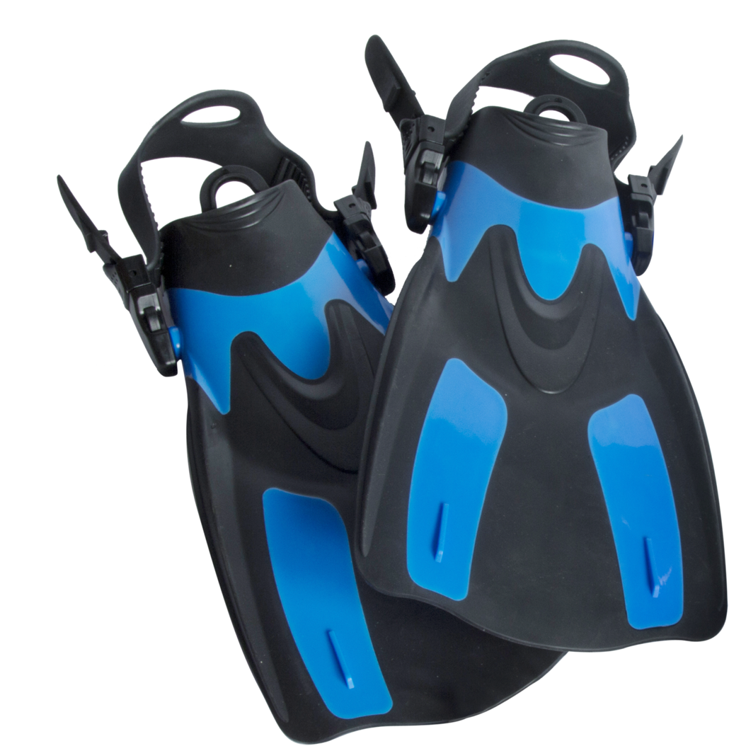 Blueand Black Snorkeling Fins