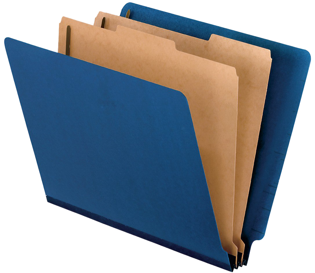 Blueand Brown File Folders