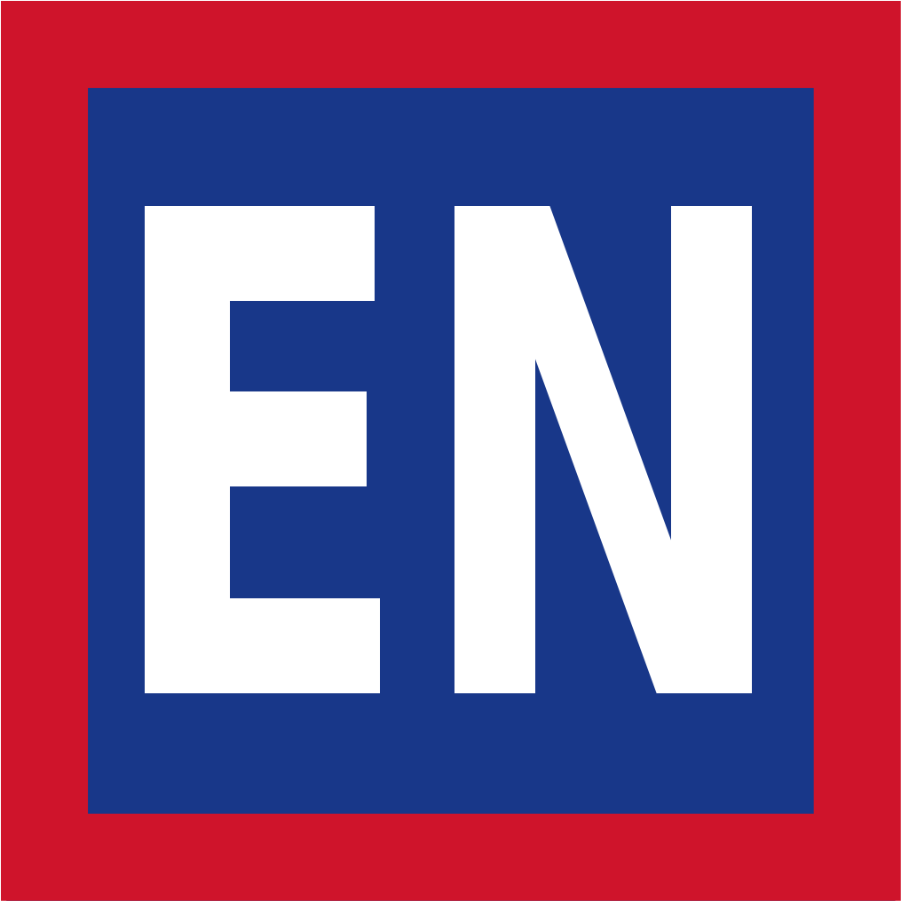 Blueand Red E N Sign