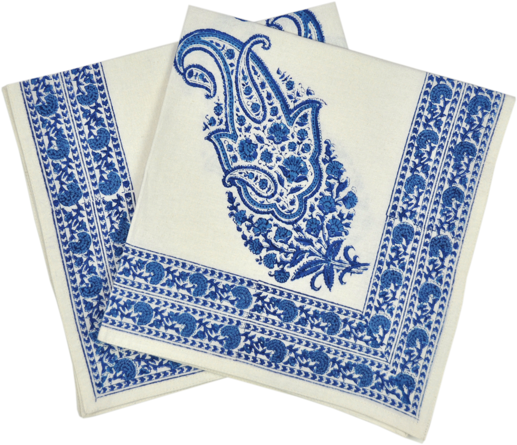 Blueand White Printed Napkins