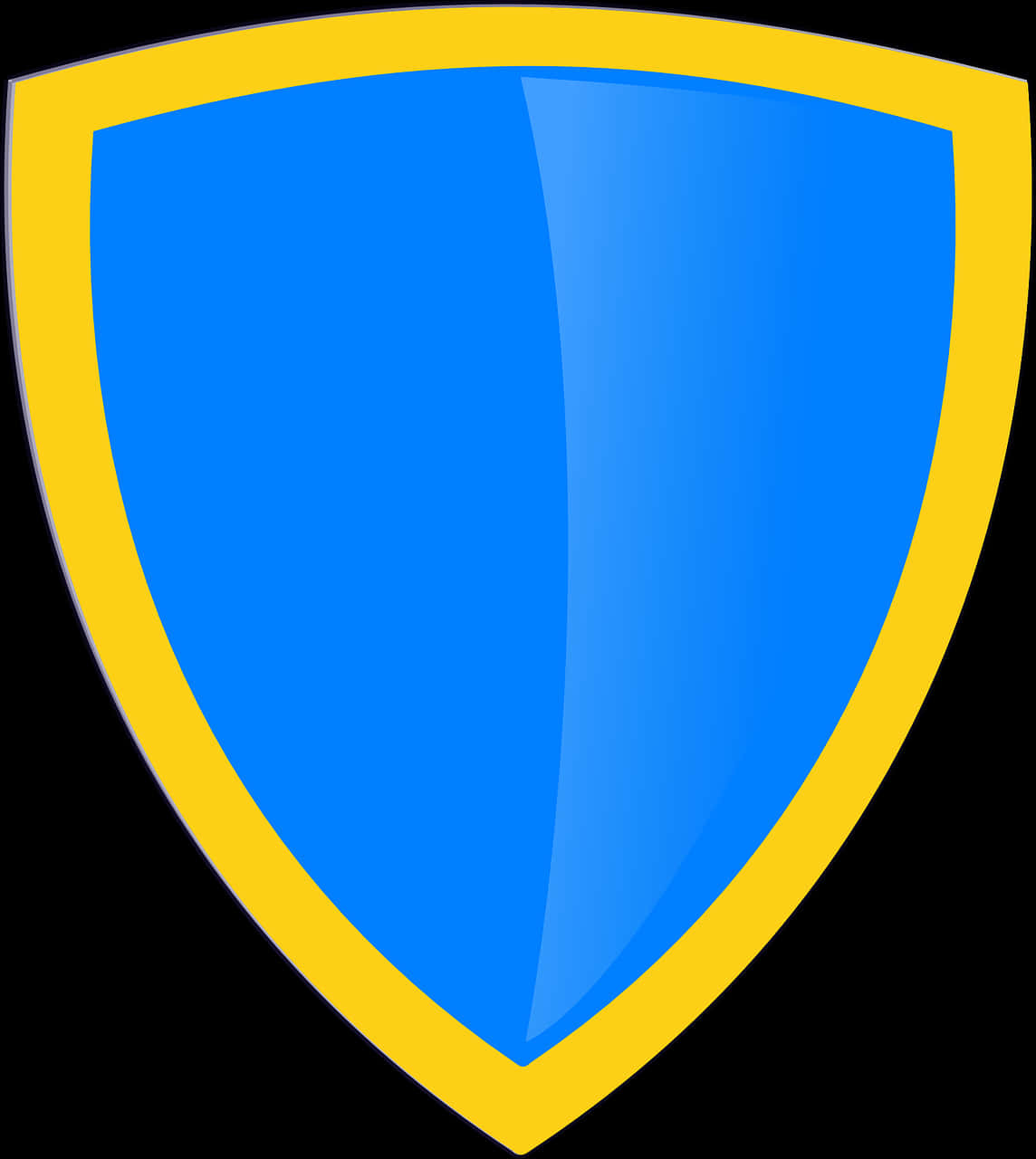 Blueand Yellow Shield Graphic