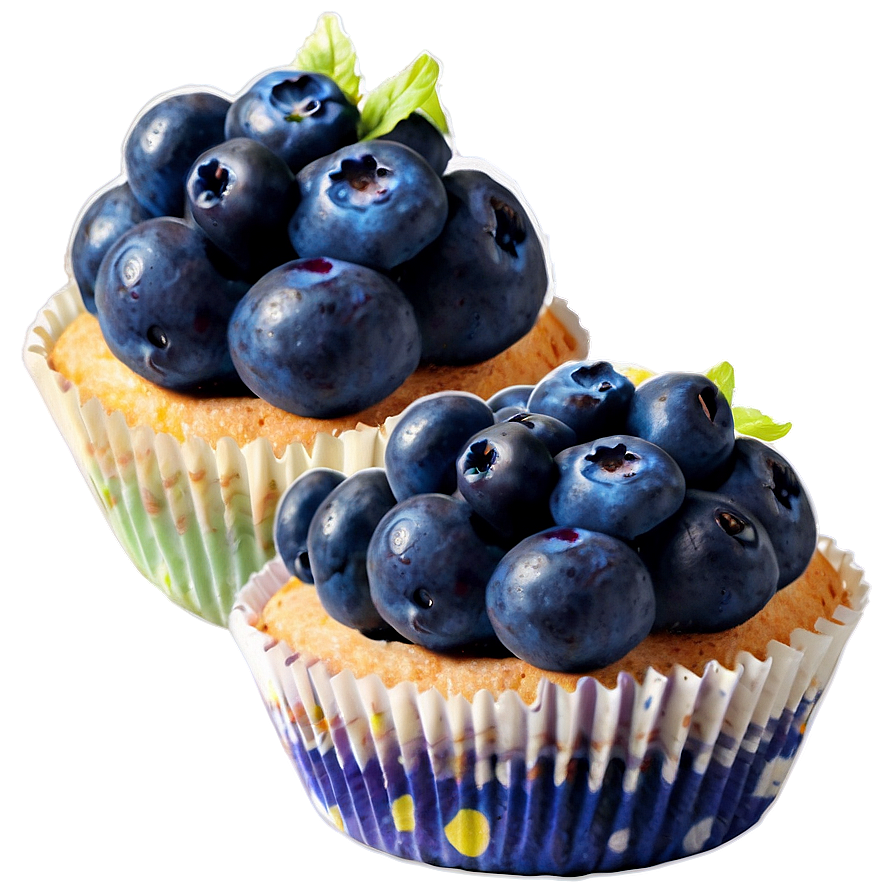 Blueberry Cupcakes Png 06112024