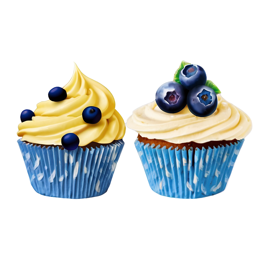 Blueberry Cupcakes Png Cfo28