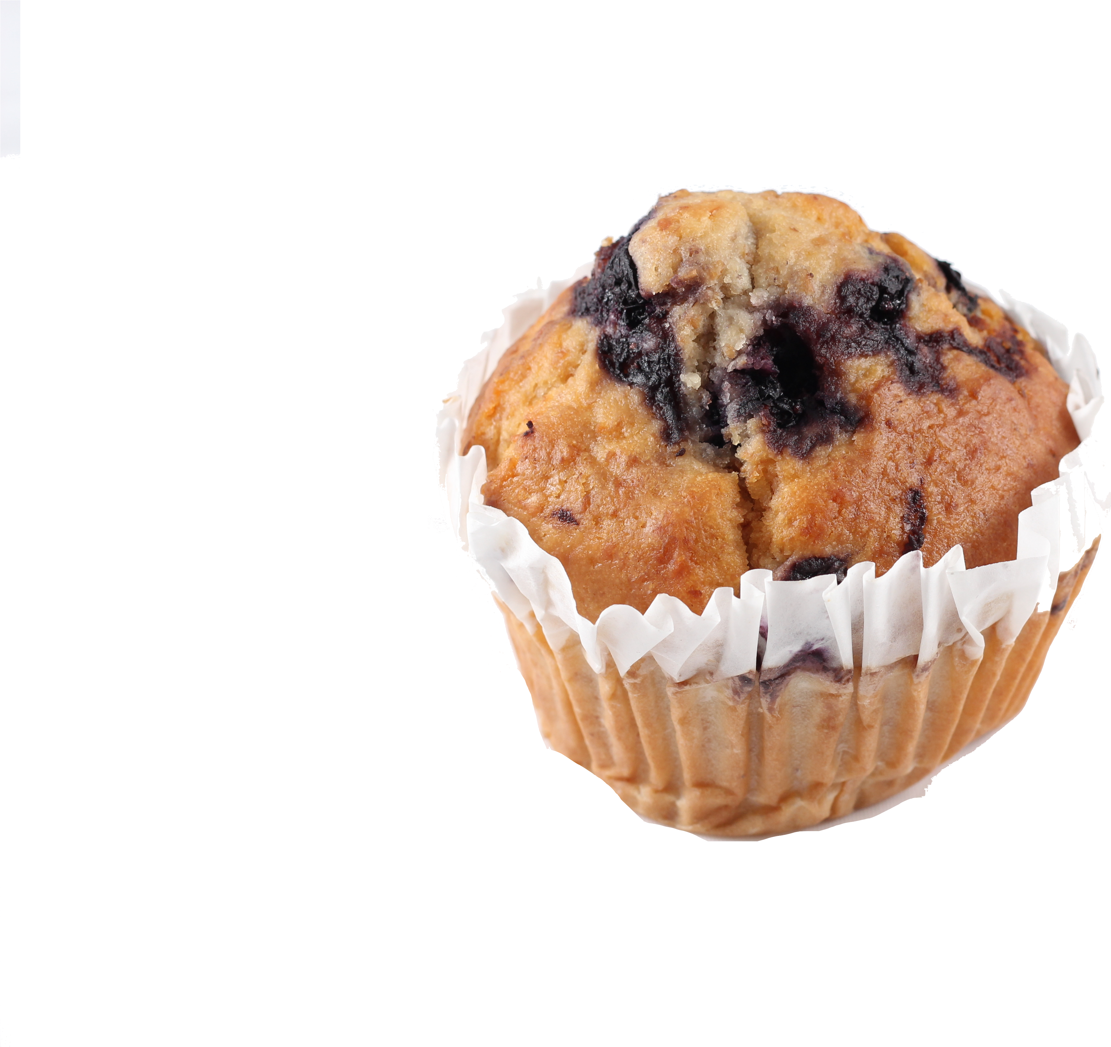 Blueberry Muffin Isolated Background