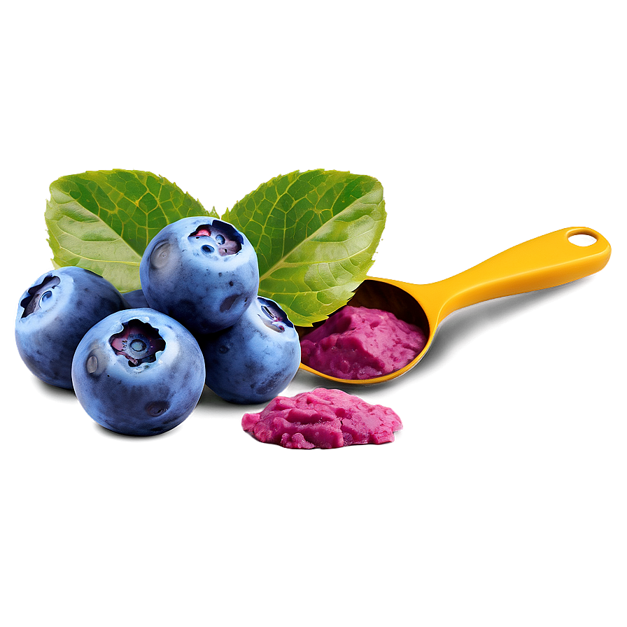 Blueberry Sorbet Scoop Png Hlj82