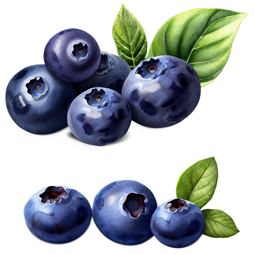 Blueberry Watercolor Png Ofk86