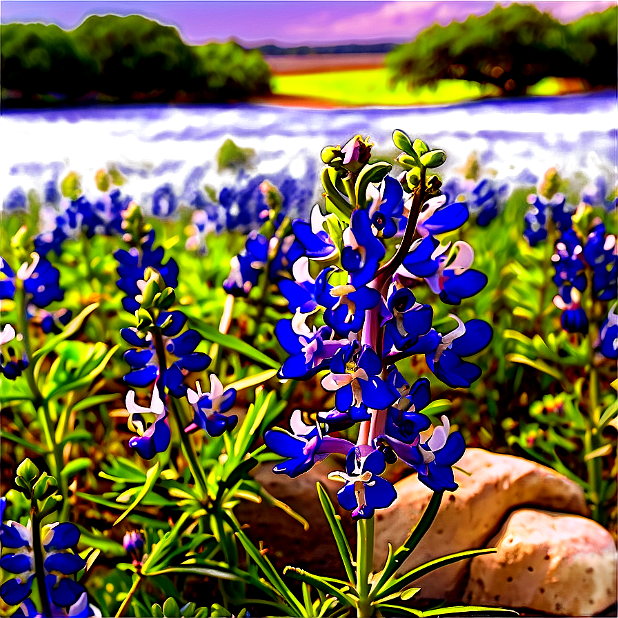 Bluebonnet Hill Country Png Esv