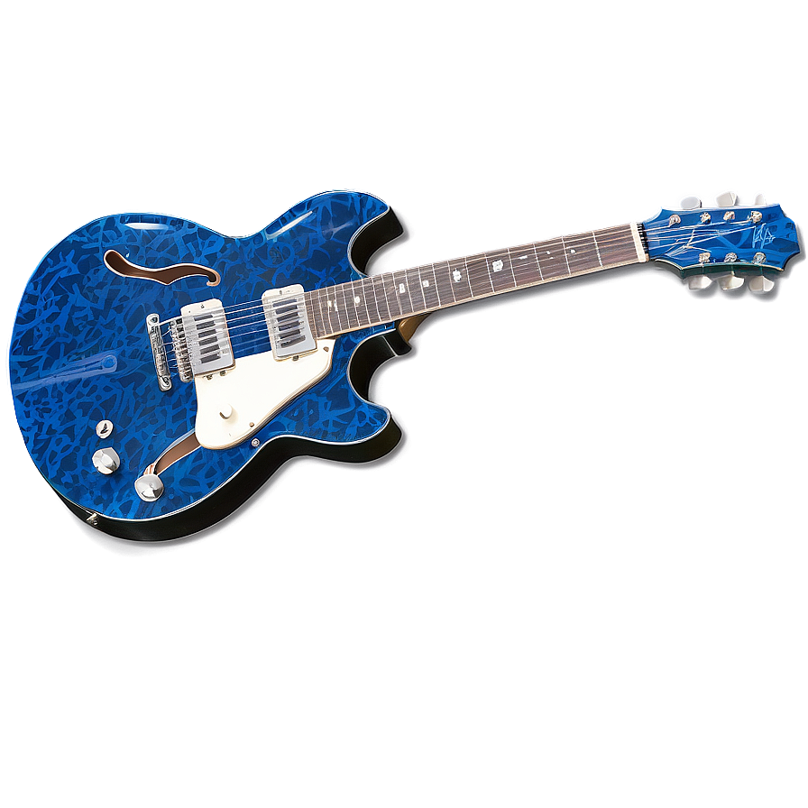 Blues Guitar Contour Png 06272024