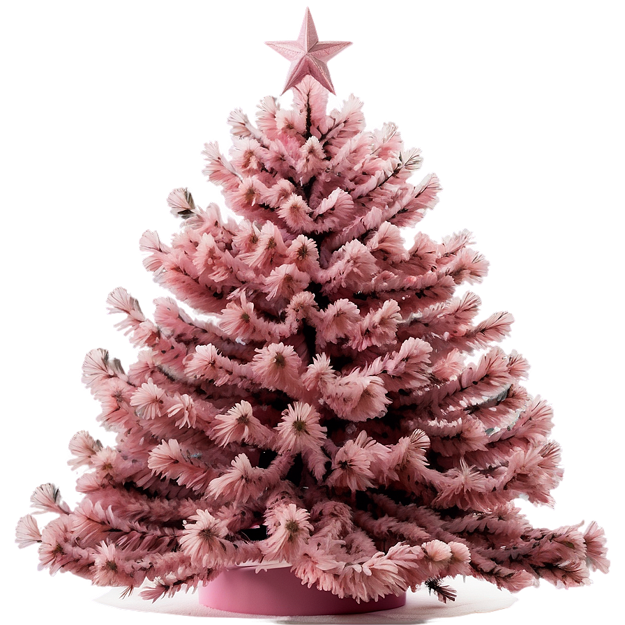 Blush Pink Christmas Tree Png 68