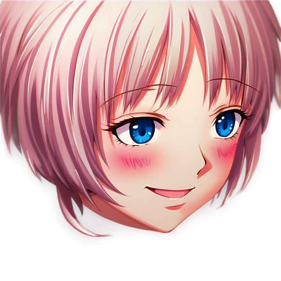 Blushing Anime Face Png 83