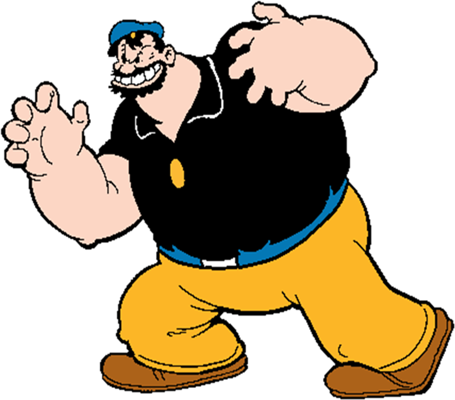 Bluto Character Pose Popeye Series