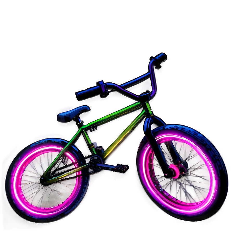 Bmx Bike Neon Glow Png 06282024