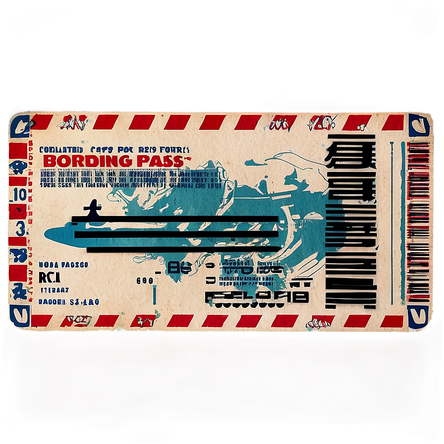 Boarding Pass Stamp Png 05252024
