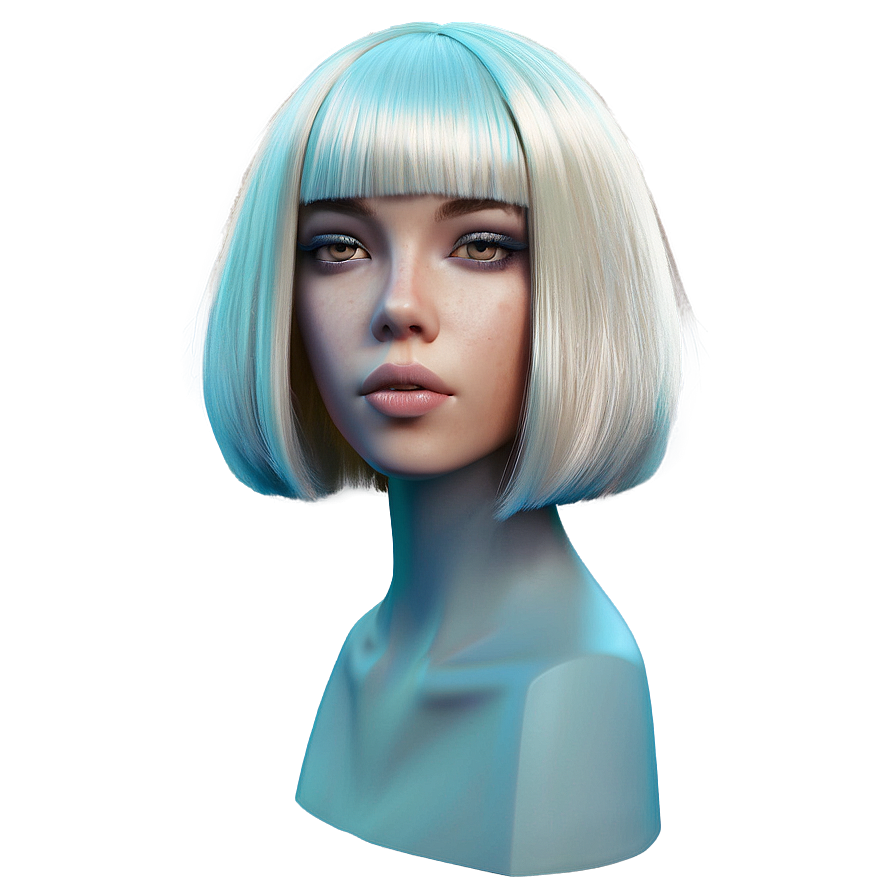 Bob Cut Fashion Png Dbb