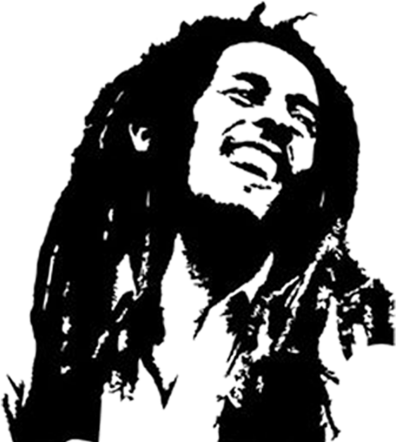 Bob Marley Silhouette Art