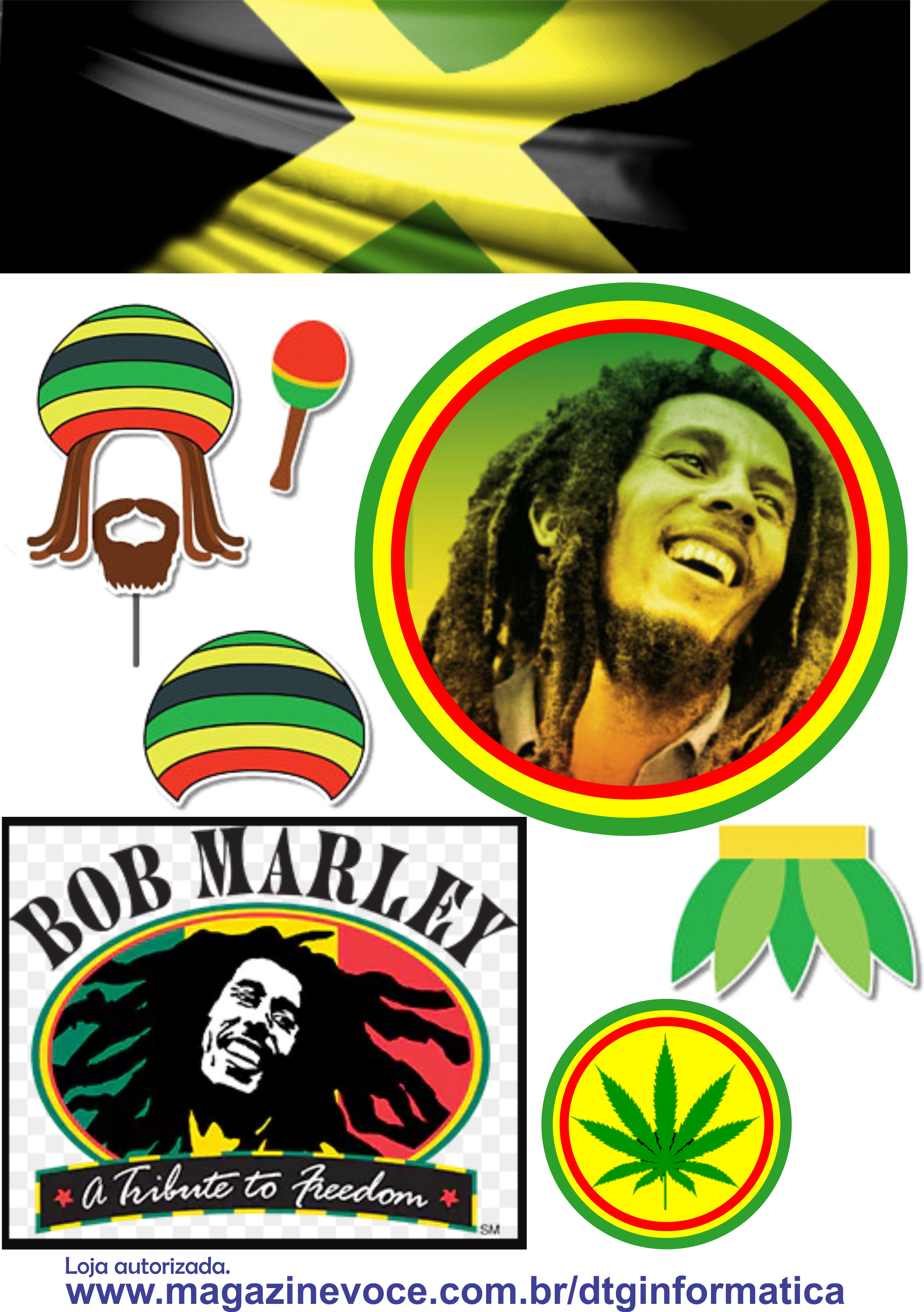 Bob Marley Tribute Collage