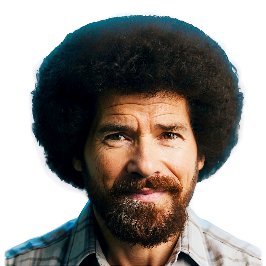 Bob Ross Afro Hair Png 48