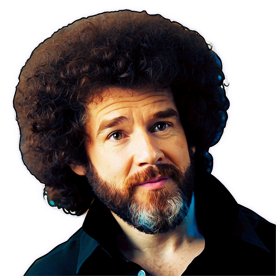 Bob Ross Hair Clipart Png Gbh91