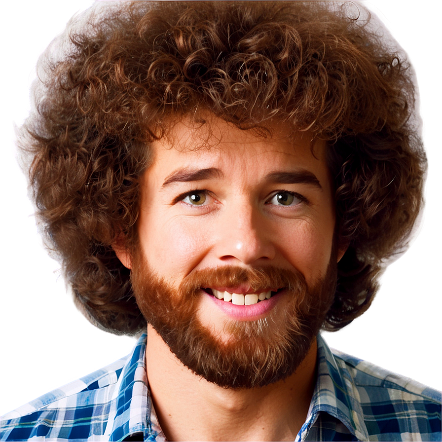 Bob Ross Hair Emoji Png 06282024