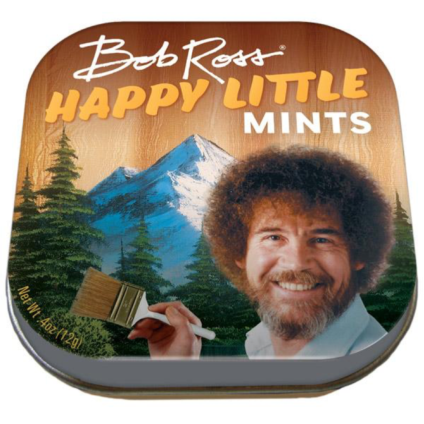 Bob Ross Happy Little Mints Tin
