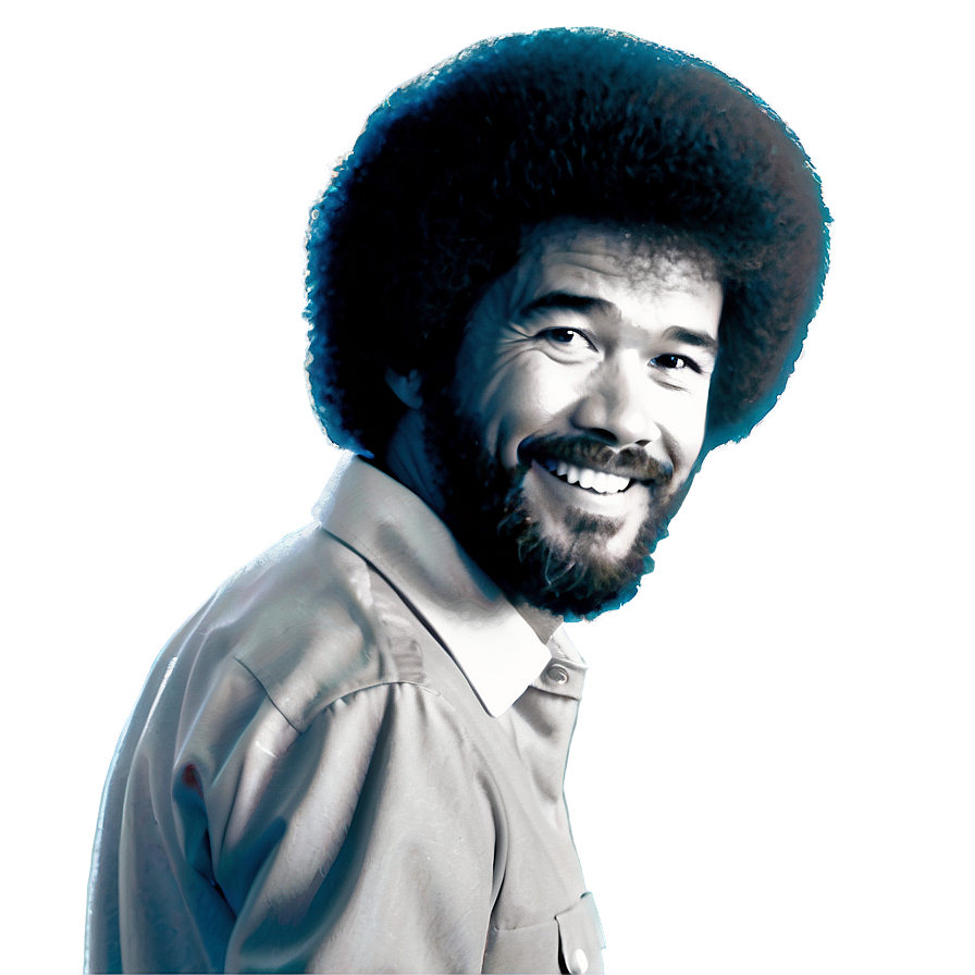 Bob Ross Signature Hair Png 06282024