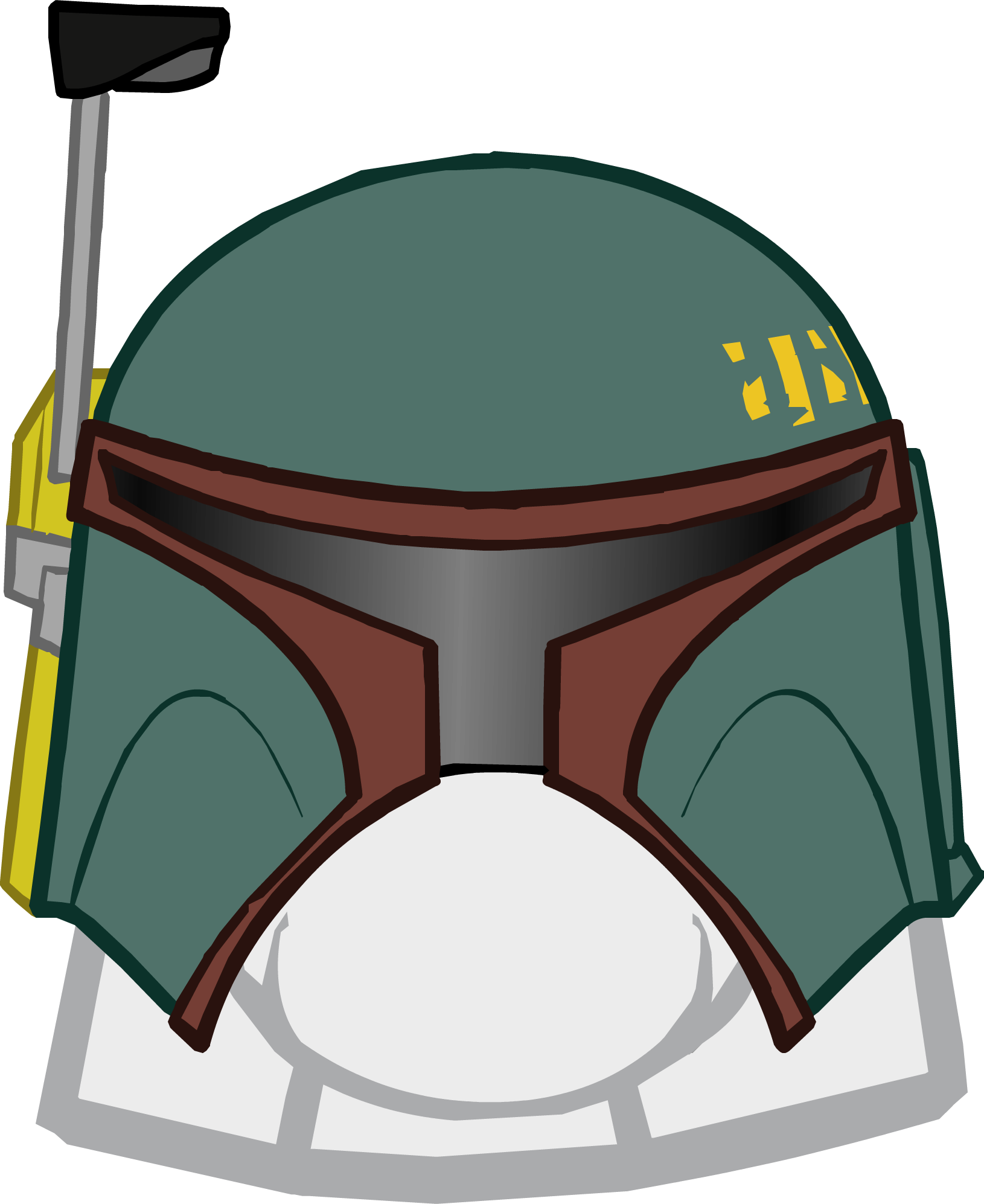 Boba Fett Helmet Illustration