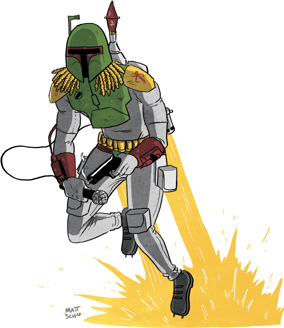 Boba Fett Jetpack Illustration