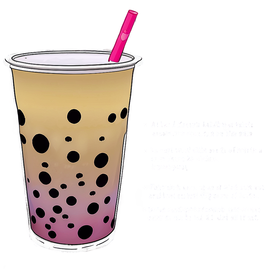 Boba Tea Recipe Card Png 19