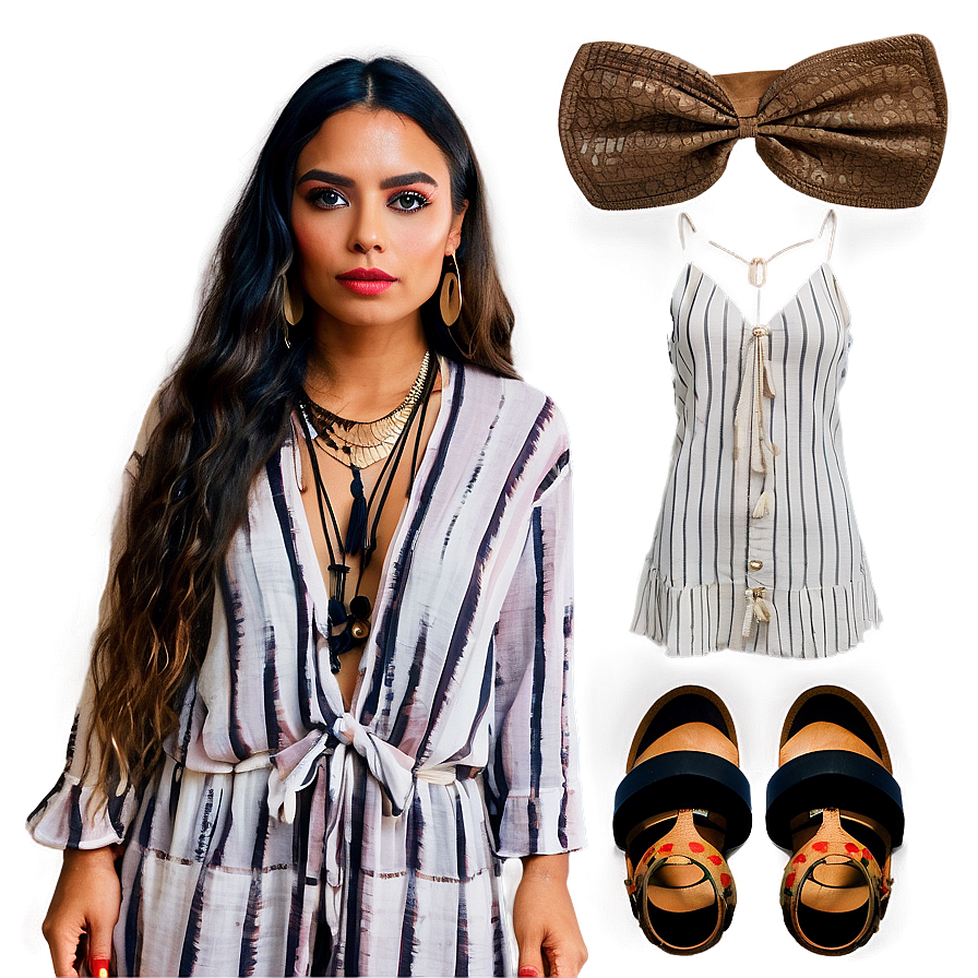 Bohemian Outfit Vibes Png Ymn21