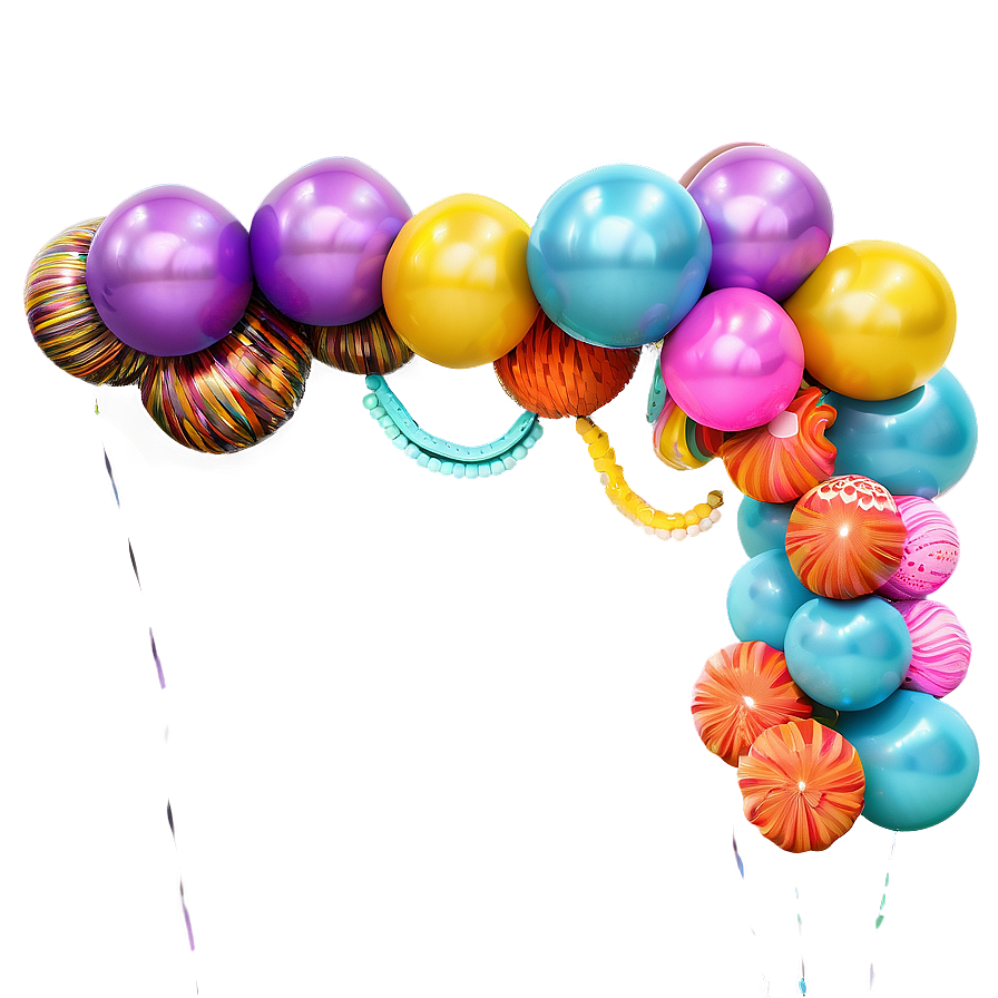 Boho Chic Balloon Garland Inspirations Png Xvn