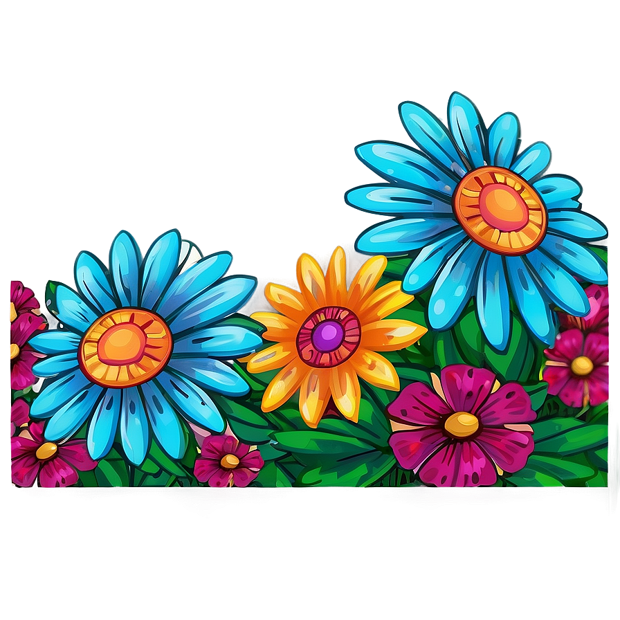 Boho Flowers Background Png Ixq