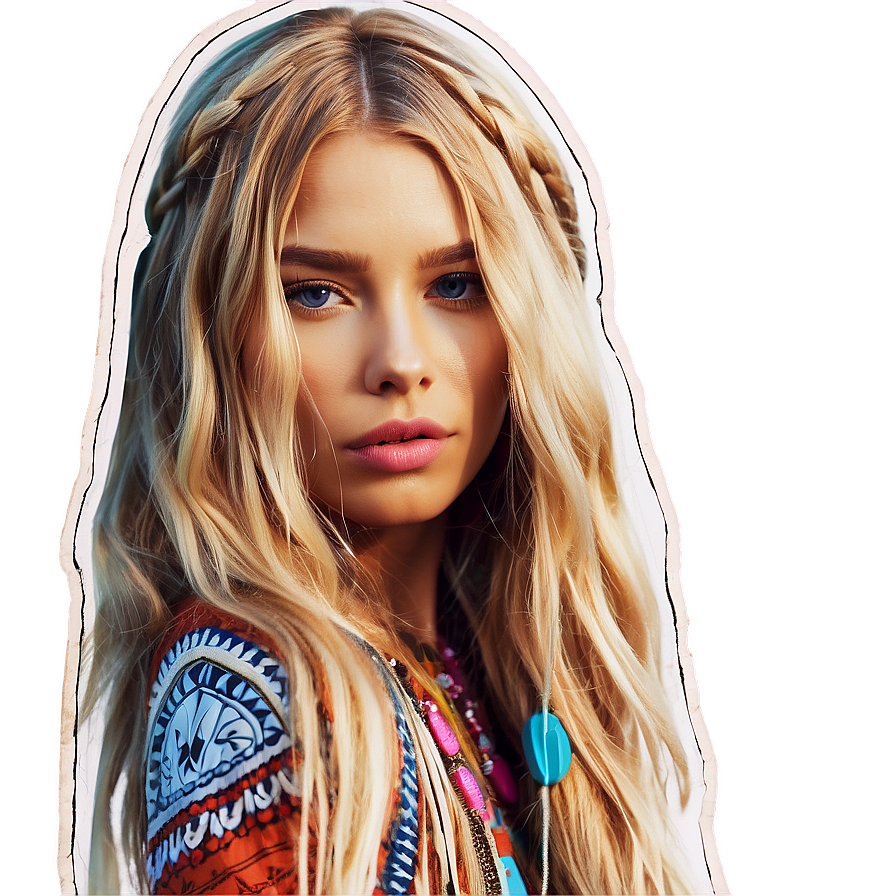 Boho Hair Clipart Png 35