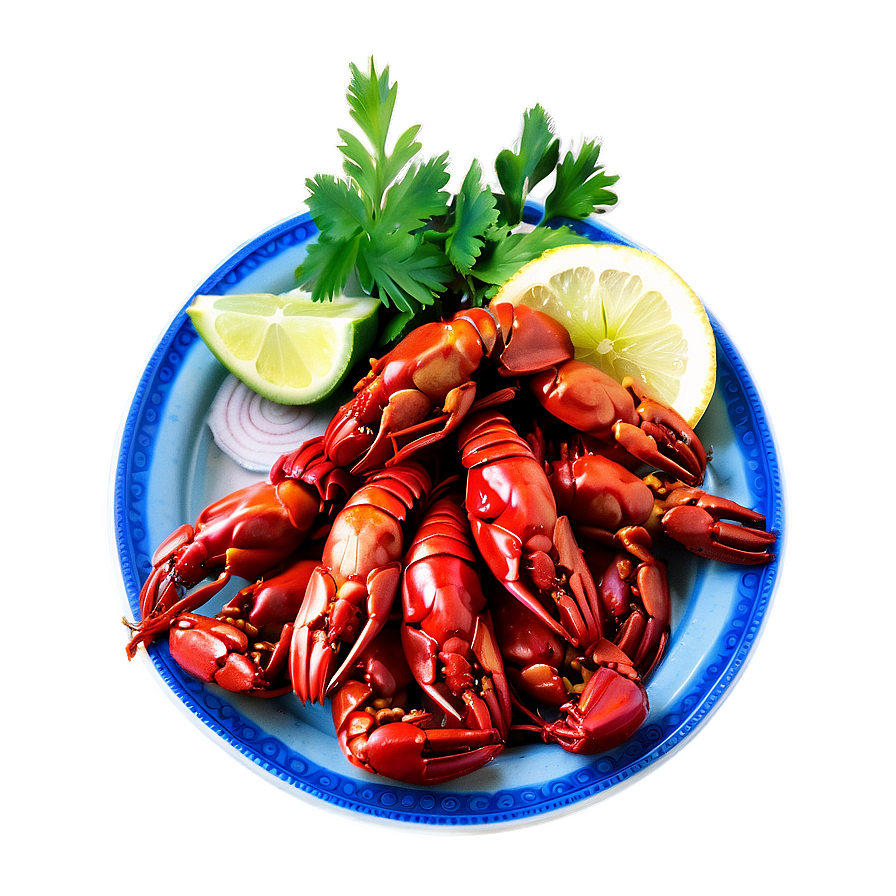 Boiled Crawfish Platter Png 06122024