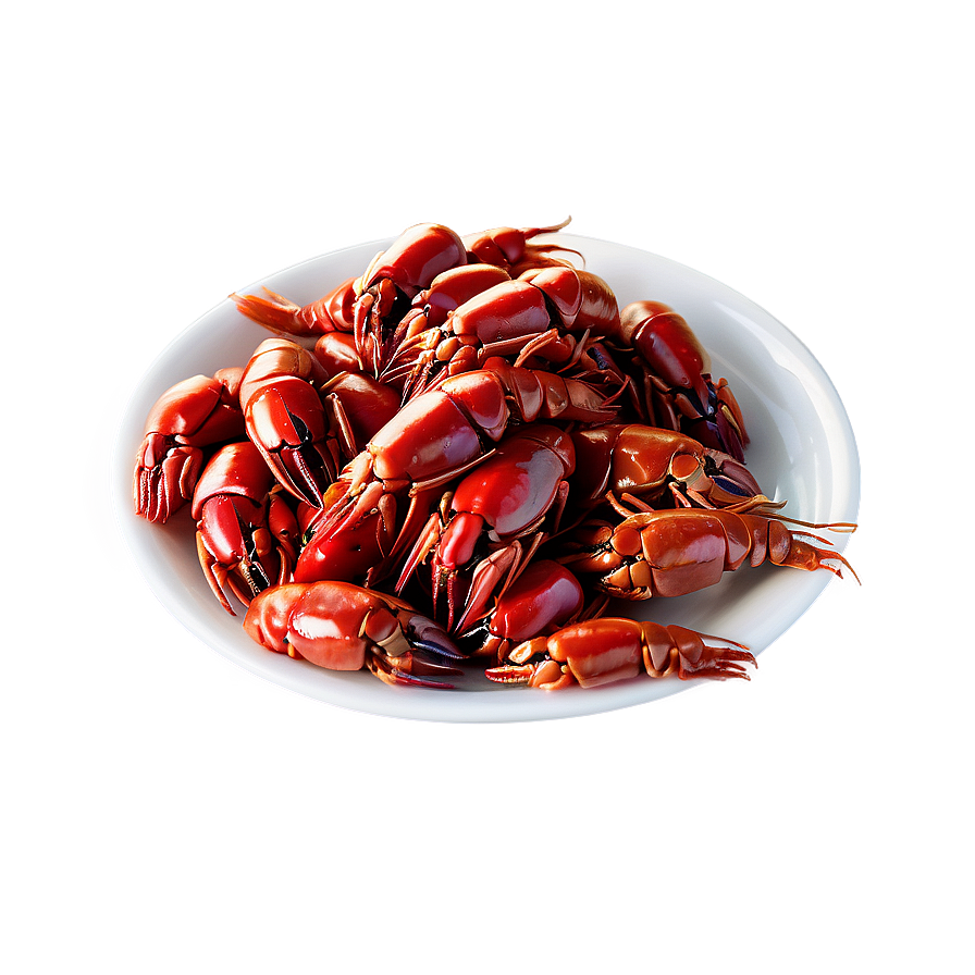 Boiled Crawfish Platter Png 2