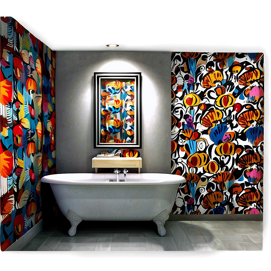 Bold Bathroom Wallpaper Png 44