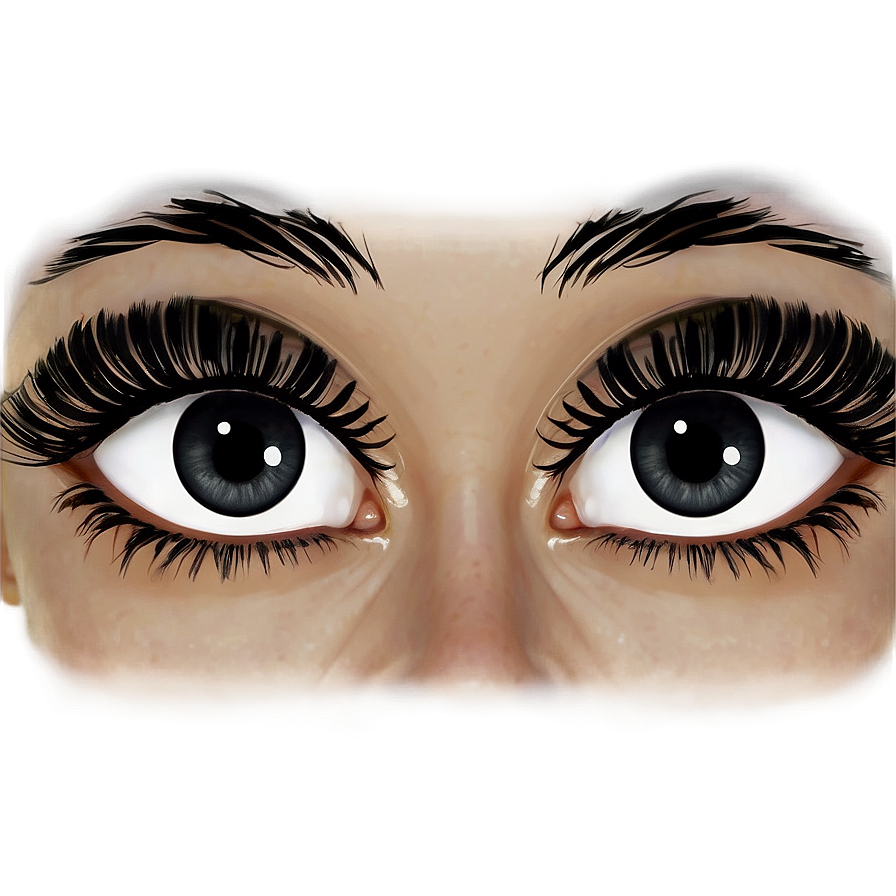 Bold Black Lashes Png 05252024