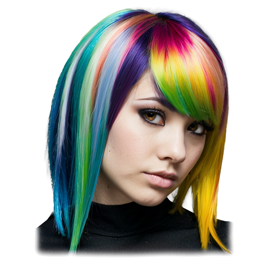 Bold Emo Hair Color Png 12