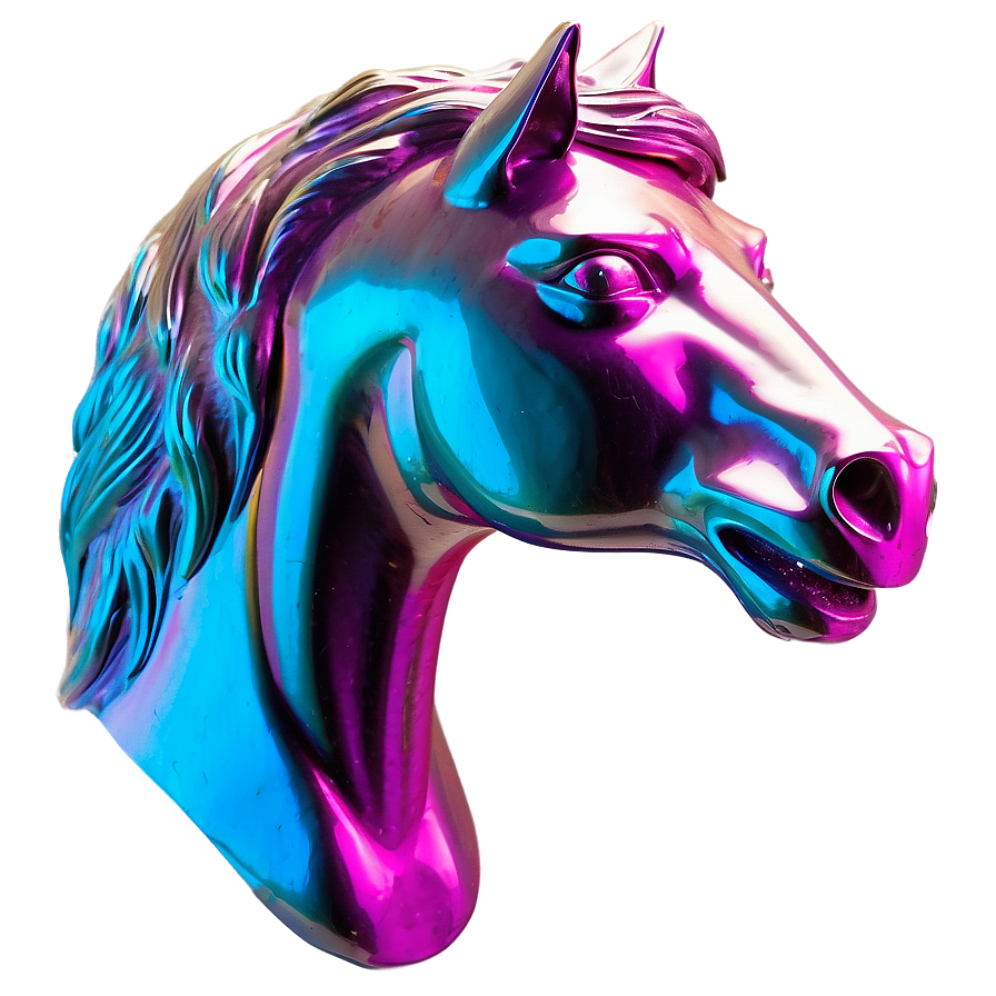 Bold Horse Head Figure Png 06122024