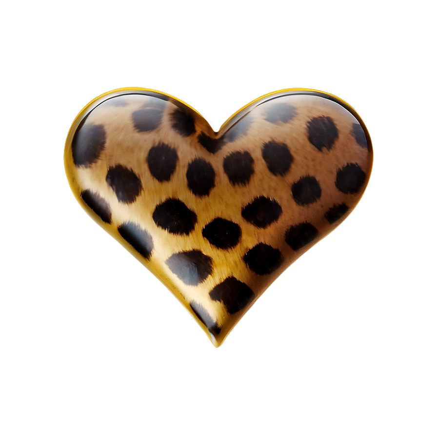 Bold Leopard Heart Icon Png Rnc