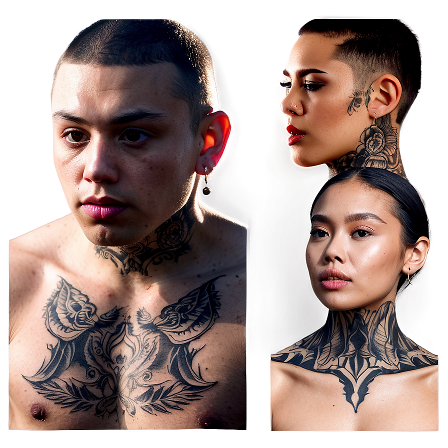 Bold Neck Tattoo Frameworks Png Sso