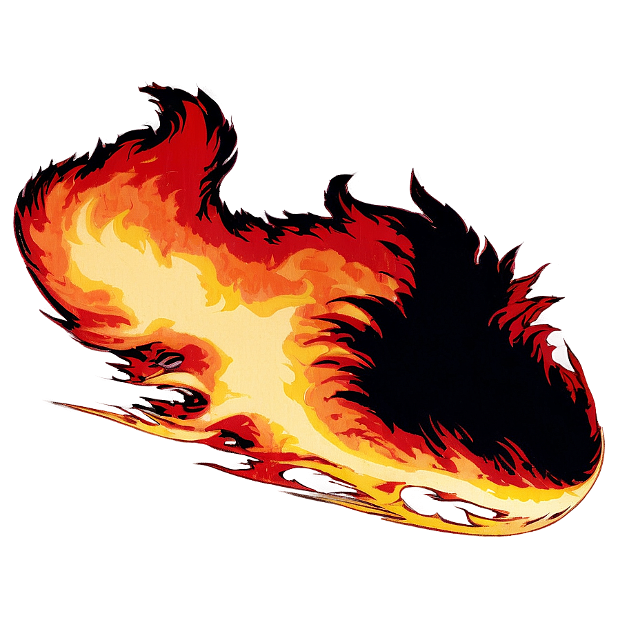 Bold Red Fire Silhouette Png 06252024