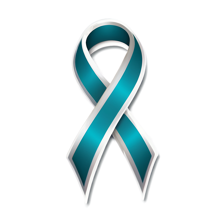 Bold Teal Ribbon Icon Png Wca