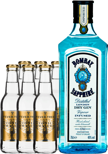 Bombay Sapphire Ginand Tonic Water Bottles