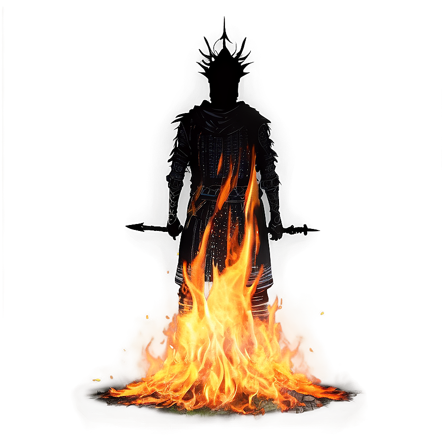 Bonfire Silhouette Dark Souls Png Kly