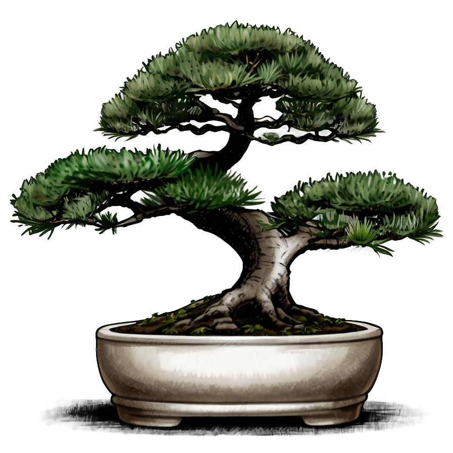 Bonsai Tree Sketch Png Uxh58