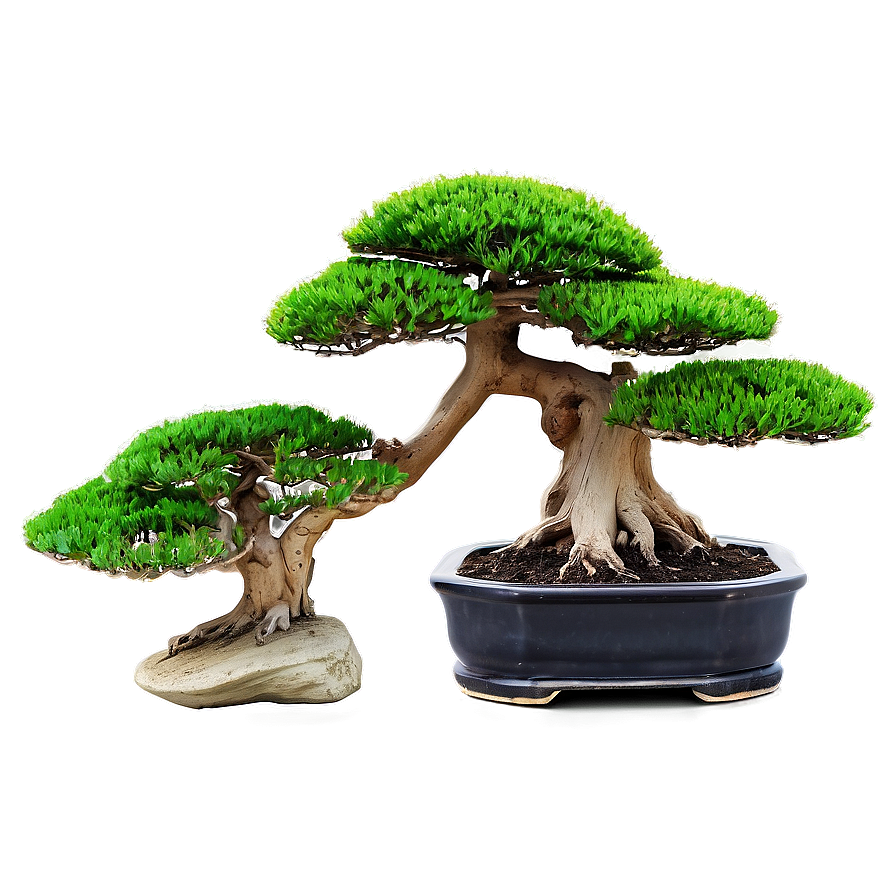 Bonsai Tree With Zen Stones Png Jhq36